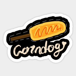 corndog lover Sticker